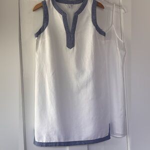 Nautica White Dress with Blue Accents NWT size Small